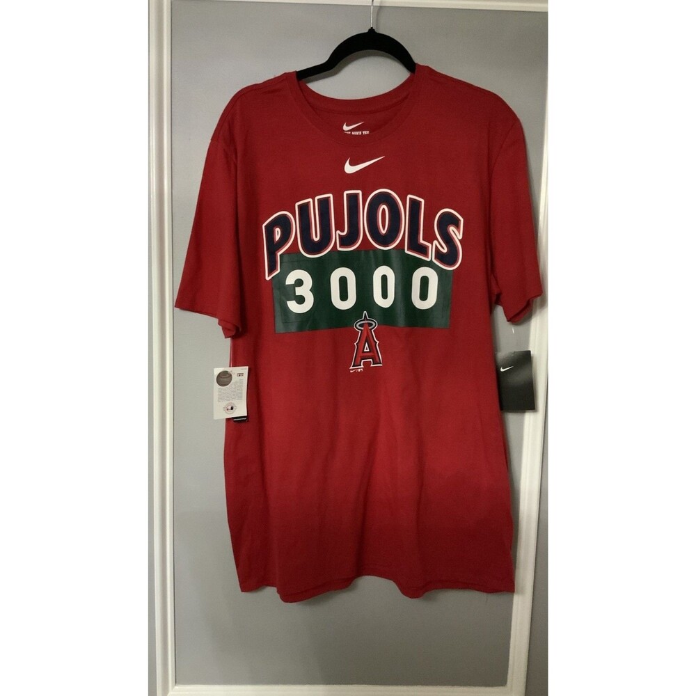 NWT XL Albert Pujols 3000 Hits Nike Tee